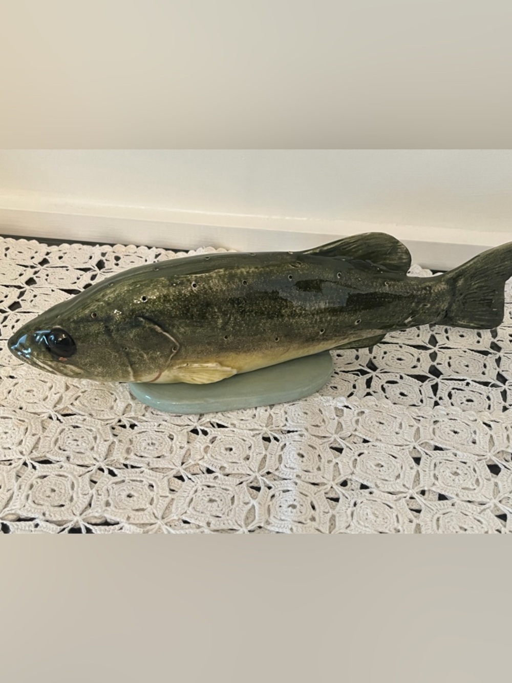 Singing River Original Fish Hors d’Oeuvres Server Josie Gautier Southern Pottery